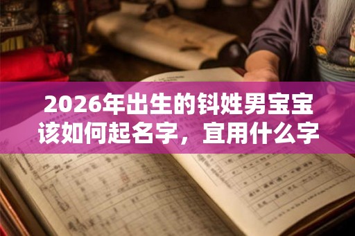 2026年出生的钭姓男宝宝该如何起名字,宜用什么字 2026年出生的钭姓男宝宝该如何起名字,宜用什么字