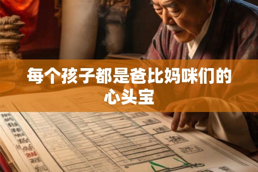 每个孩子都是爸比妈咪们的心头宝