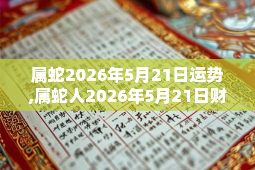 属蛇2026年5月21日运势,属蛇人2026年5月21日财运,生肖蛇2026年5月21日运势