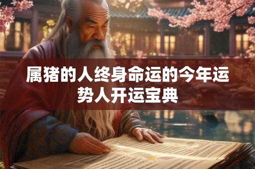 属猪的人终身命运的今年运势人开运宝典