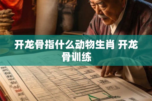 开龙骨指什么动物生肖 开龙骨训练