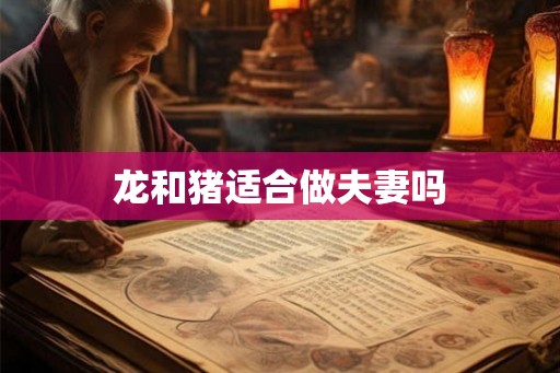 龙和猪适合做夫妻吗