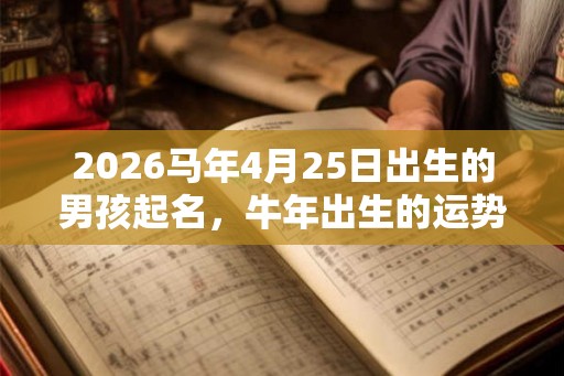 2026马年4月25日出生的男孩起名，牛年出生的运势解析