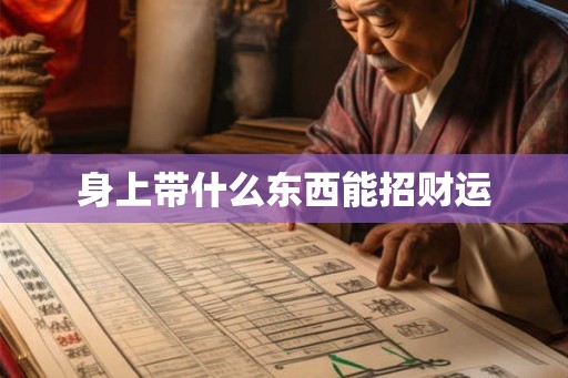 身上带什么东西能招财运