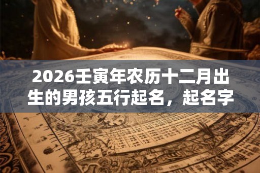 2026壬寅年农历十二月出生的男孩五行起名，起名字推荐