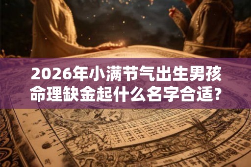 2026年小满节气出生男孩命理缺金起什么名字合适？