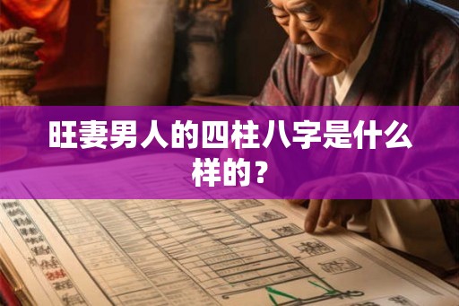 旺妻男人的四柱八字是什么样的？