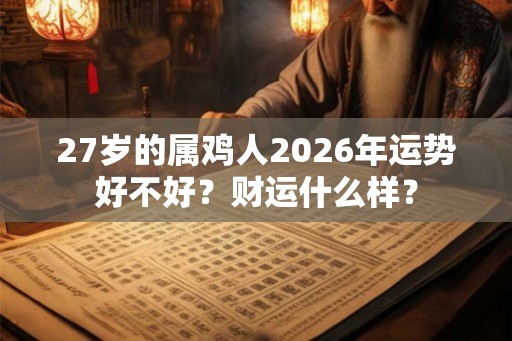 27岁的属鸡人2026年运势好不好？财运什么样？