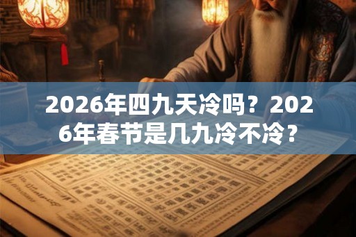 2026年四九天冷吗？2026年春节是几九冷不冷？