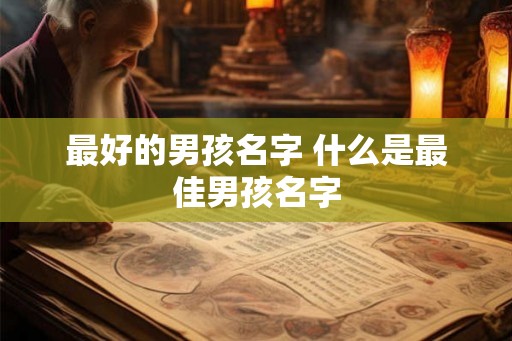 最好的男孩名字 什么是最佳男孩名字 最好的男孩名字 什么是最佳男孩名字