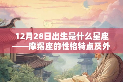 12月28日出生是什么星座——摩羯座的性格特点及外貌特征