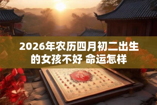 2026年农历四月初二出生的女孩不好 命运怎样