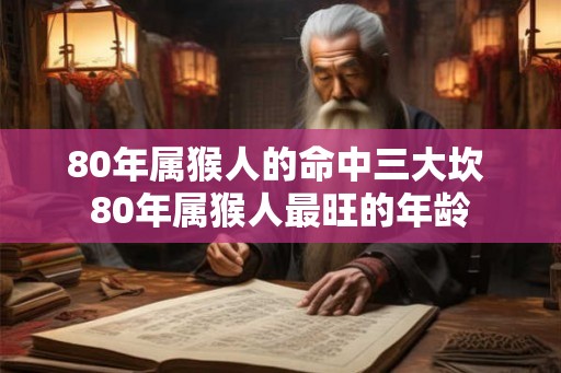 80年属猴人的命中三大坎 80年属猴人最旺的年龄