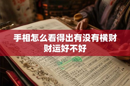 手相怎么看得出有没有横财财运好不好
