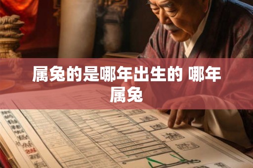属兔的是哪年出生的 哪年属兔