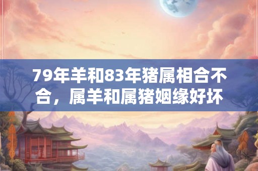 79年羊和83年猪属相合不合，属羊和属猪姻缘好坏