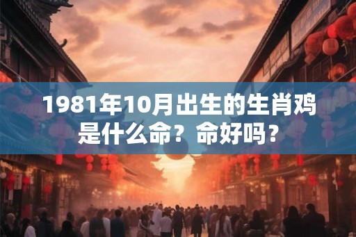 1981年10月出生的生肖鸡是什么命？命好吗？