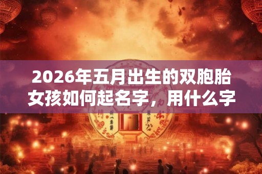 2026年五月出生的双胞胎女孩如何起名字，用什么字比较好