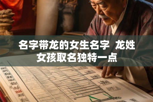 名字带龙的女生名字  龙姓女孩取名独特一点
