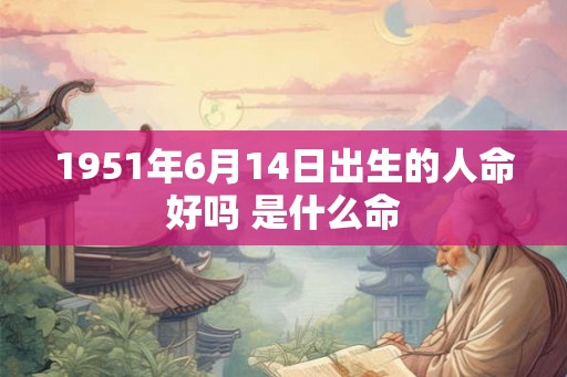 1951年6月14日出生的人命好吗 是什么命