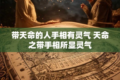 带天命的人手相有灵气 天命之带手相所显灵气