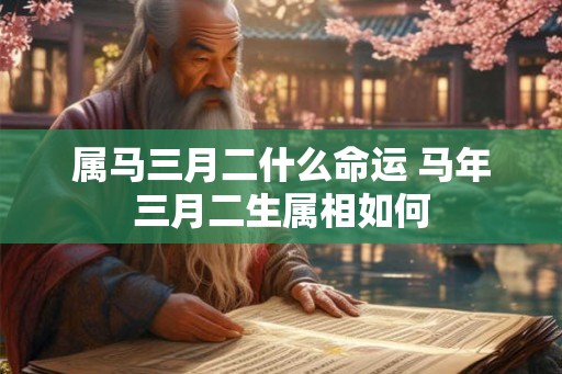 属马三月二什么命运 马年三月二生属相如何