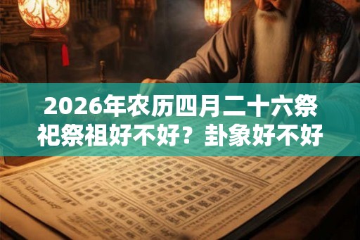 2026年农历四月二十六祭祀祭祖好不好？卦象好不好？
