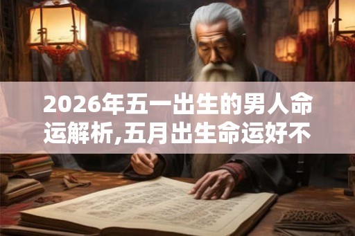 2026年五一出生的男人命运解析,五月出生命运好不好？