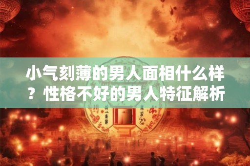 小气刻薄的男人面相什么样？性格不好的男人特征解析！