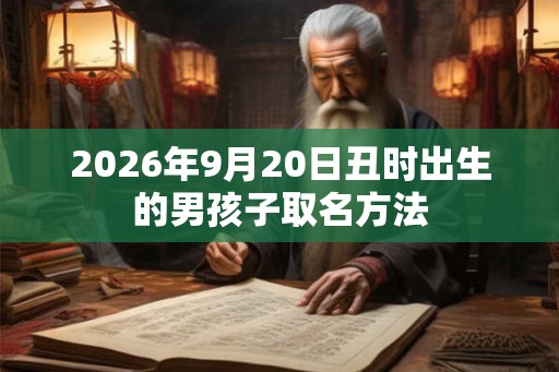 2026年9月20日丑时出生的男孩子取名方法