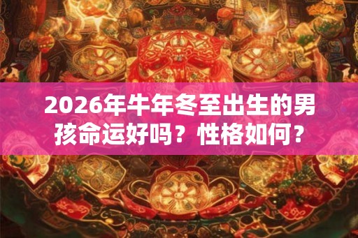 2026年牛年冬至出生的男孩命运好吗？性格如何？