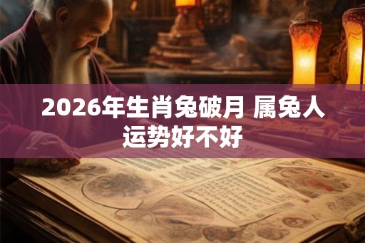 2026年生肖兔破月 属兔人运势好不好