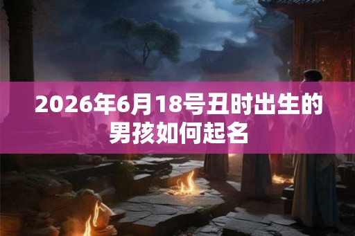 2026年6月18号丑时出生的男孩如何起名 2026年6月18号丑时出生的男孩如何起名