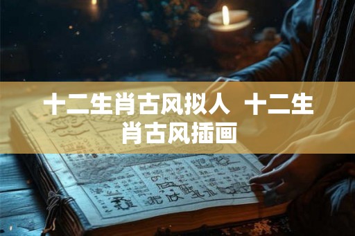 十二生肖古风拟人  十二生肖古风插画
