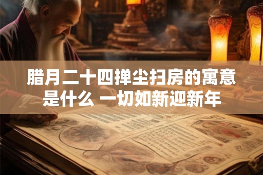 腊月二十四掸尘扫房的寓意是什么 一切如新迎新年
