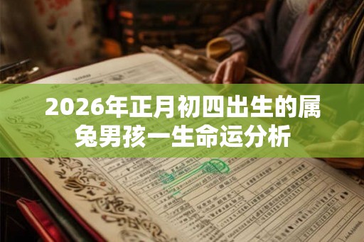 2026年正月初四出生的属兔男孩一生命运分析