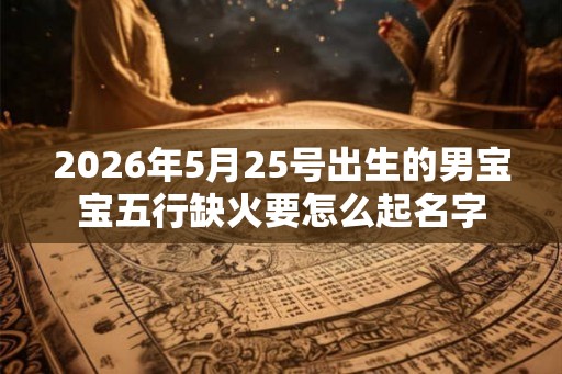 2026年5月25号出生的男宝宝五行缺火要怎么起名字