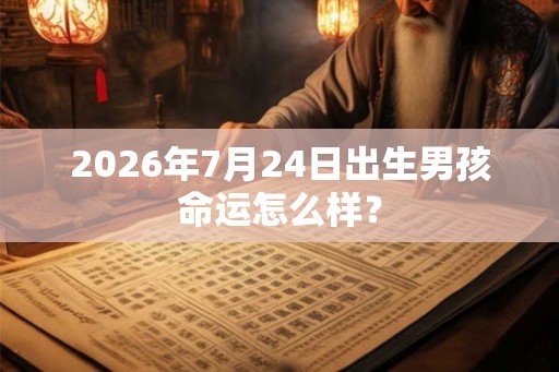 2026年7月24日出生男孩命运怎么样？