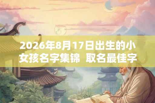 2026年8月17日出生的小女孩名字集锦  取名最佳字