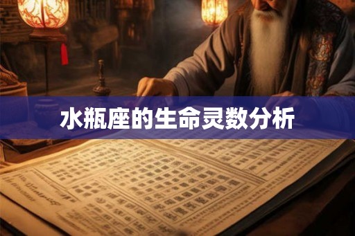 水瓶座的生命灵数分析
