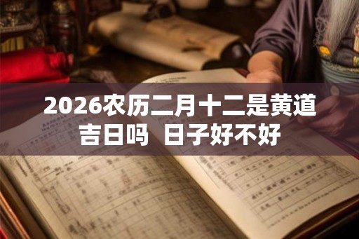 2026农历二月十二是黄道吉日吗  日子好不好