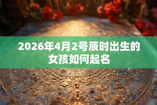 2026年4月2号辰时出生的女孩如何起名