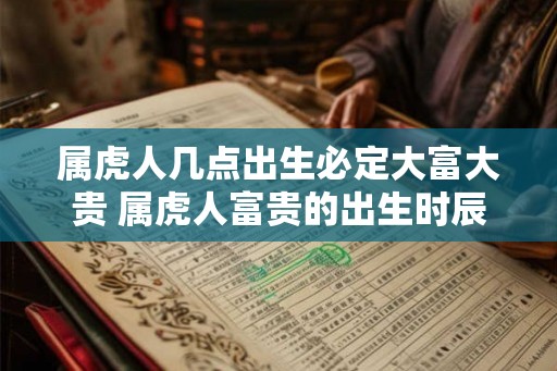 属虎人几点出生必定大富大贵 属虎人富贵的出生时辰