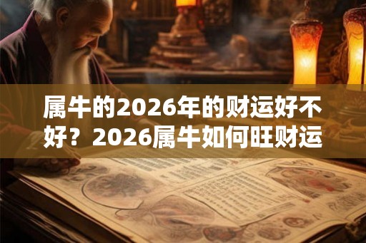 属牛的2026年的财运好不好?2026属牛如何旺财运? 属牛的2026年的财运好不好?2026属牛如何旺财运?
