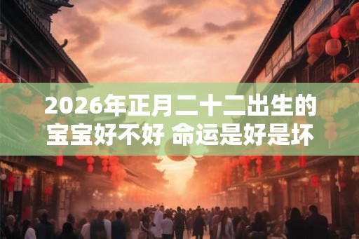 2026年正月二十二出生的宝宝好不好 命运是好是坏 2026年正月二十二出生的宝宝好不好 命运是好是坏