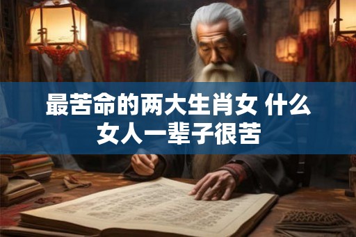 最苦命的两大生肖女 什么女人一辈子很苦