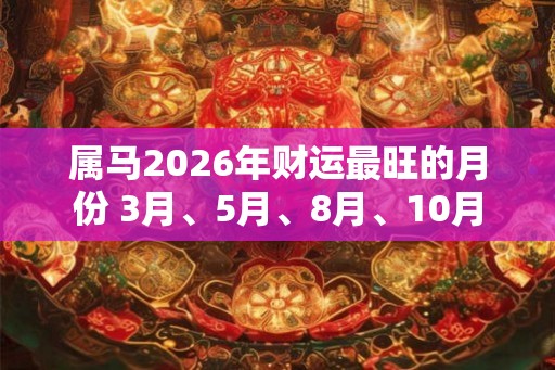 属马2026年财运最旺的月份 3月、5月、8月、10月