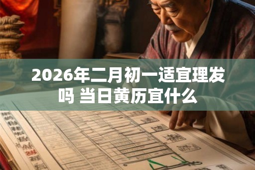 2026年二月初一适宜理发吗 当日黄历宜什么