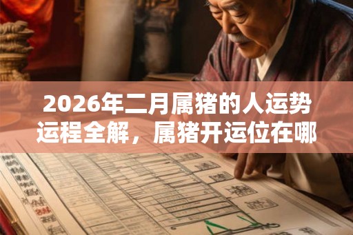 2026年二月属猪的人运势运程全解,属猪开运位在哪个方向? 2026年二月属猪的人运势运程全解,属猪开运位在哪个方向?