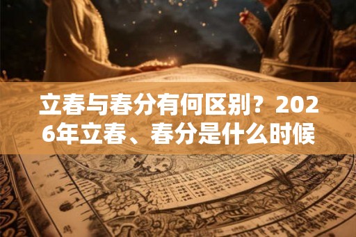 立春与春分有何区别？2026年立春、春分是什么时候？